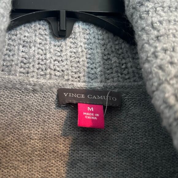 Vince Camuto Cowl Neck Balloon Sleeve Oversized Sweater, Gray, Women’s Medium - Picture 3 of 7